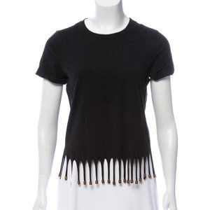 Maje Black Embellished Knit Top